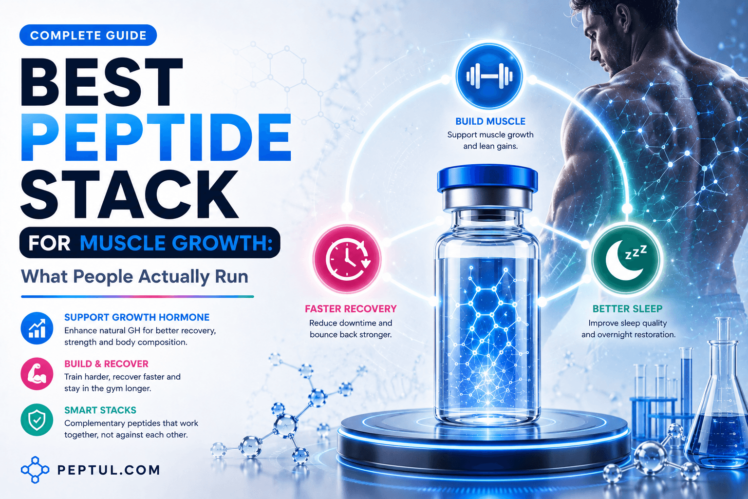 Best Peptide Stack for Muscle Growth: What People Actually Run